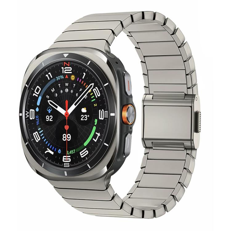 Bambus Norman Schnalle Edelstahl-Uhrenarmband, für Samsung Galaxy Watch Ultra 47mm / Ultra 2025