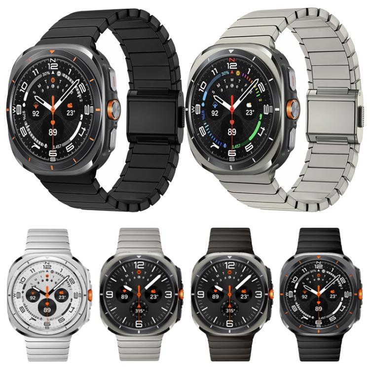 Bambus Norman Schnalle Edelstahl-Uhrenarmband, für Samsung Galaxy Watch Ultra 47mm / Ultra 2025