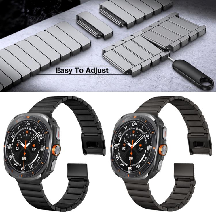 Bambus Norman Schnalle Edelstahl-Uhrenarmband, für Samsung Galaxy Watch Ultra 47mm / Ultra 2025