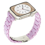 Schmale, rautenförmige Dreiperlen-Uhrenarmbänder aus Kunstharz, passend für Apple Watch 46 mm / 49 mm / 45 mm / 44 mm und 42 mm / 41 mm / 40 mm / 38 mm