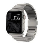 Norman Clasp One-Bead Stainless Steel Watch Band, For Apple Watch 46mm / 49mm / 45mm / 44mm