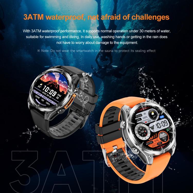 HD300 1,43 Zoll AMOLED-Display, Silikonarmband, Sport-Smartwatch mit Unterstützung für Blutsauerstoffmessung