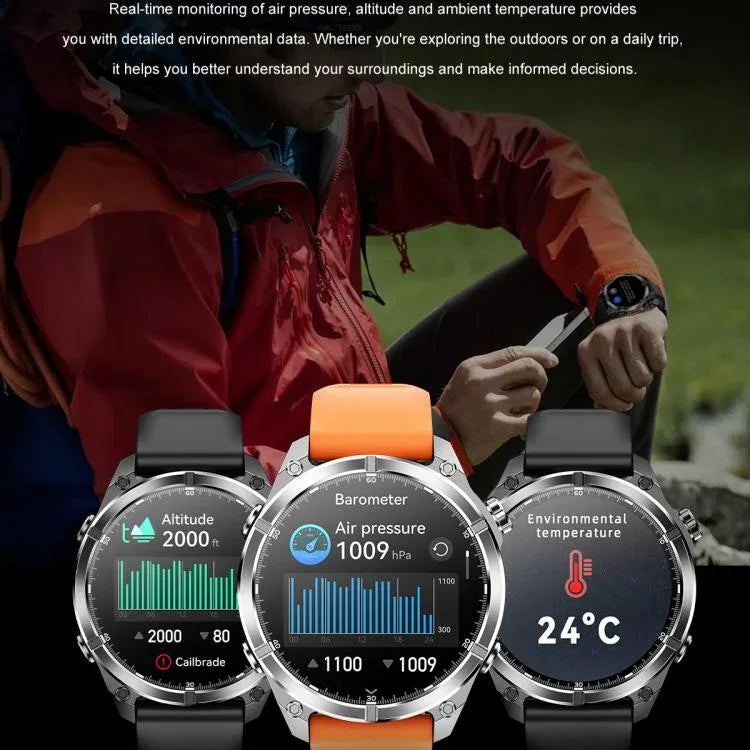 HD300 1,43 Zoll AMOLED-Display, Silikonarmband, Sport-Smartwatch mit Unterstützung für Blutsauerstoffmessung