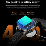 HD300 1,43 Zoll AMOLED-Display, Silikonarmband, Sport-Smartwatch mit Unterstützung für Blutsauerstoffmessung