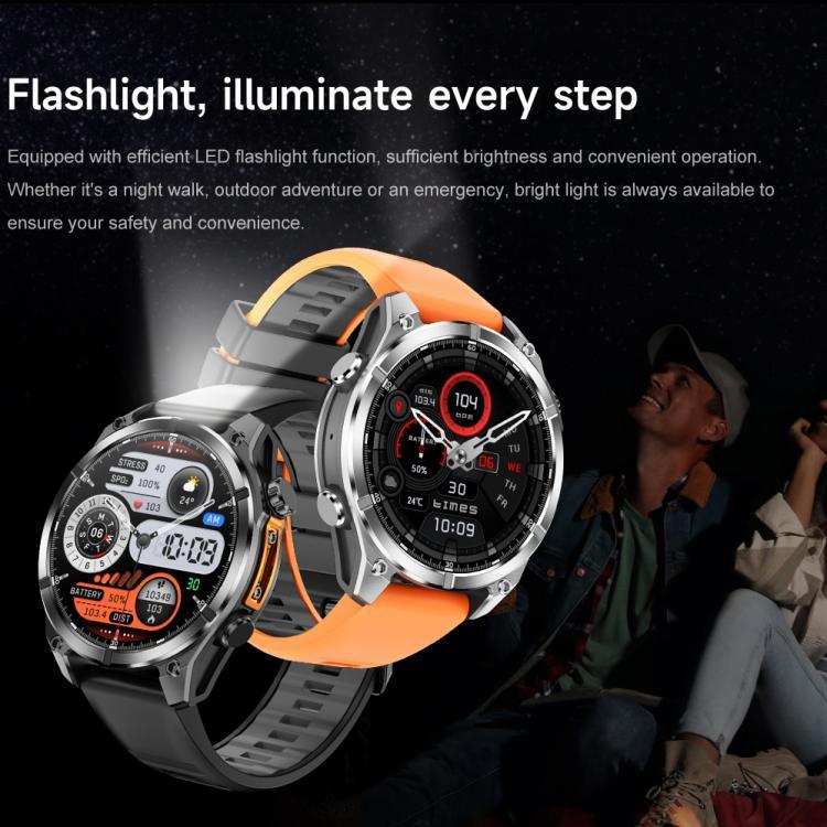 HD300 1,43 Zoll AMOLED-Display, Silikonarmband, Sport-Smartwatch mit Unterstützung für Blutsauerstoffmessung
