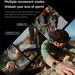 HD300 1,43 Zoll AMOLED-Display, Silikonarmband, Sport-Smartwatch mit Unterstützung für Blutsauerstoffmessung