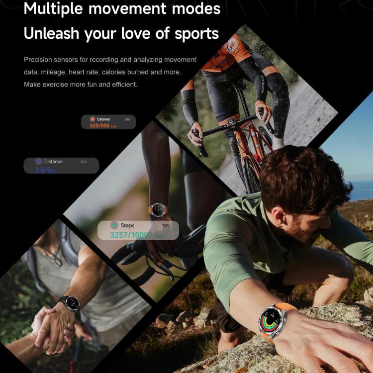 HD300 1,43 Zoll AMOLED-Display, Silikonarmband, Sport-Smartwatch mit Unterstützung für Blutsauerstoffmessung