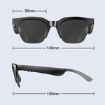 E60 ENC Smart-Audio-Bluetooth-Brille mit Geräuschunterdrückung, E60 (Schwarz), E60 (Transparent)
