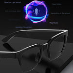 E60 ENC Smart-Audio-Bluetooth-Brille mit Geräuschunterdrückung, E60 (Schwarz), E60 (Transparent)