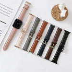 Uhrenarmband aus Leder mit V-förmigen Nähten, für Apple Watch 5 & 4 44 mm / 3 & 2 & 1 42 mm, für Apple Watch Series 8&7 41 mm / SE 2&6&SE&5&4 40 mm / 3&2&1 38 mm, für Apple Watch Series 7 41 mm / 6 & SE & 5 & 4 40 mm / 3 & 2 & 1 38 mm