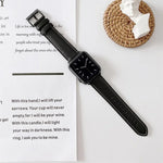 Uhrenarmband aus Leder mit V-förmigen Nähten, für Apple Watch 5 & 4 44 mm / 3 & 2 & 1 42 mm, für Apple Watch Series 8&7 41 mm / SE 2&6&SE&5&4 40 mm / 3&2&1 38 mm, für Apple Watch Series 7 41 mm / 6 & SE & 5 & 4 40 mm / 3 & 2 & 1 38 mm