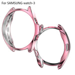 Galvanisiertes hohles Halbetui aus TPU, für Samsung Galaxy Watch 3 41 mm, für Samsung Galaxy Watch 3 45 mm