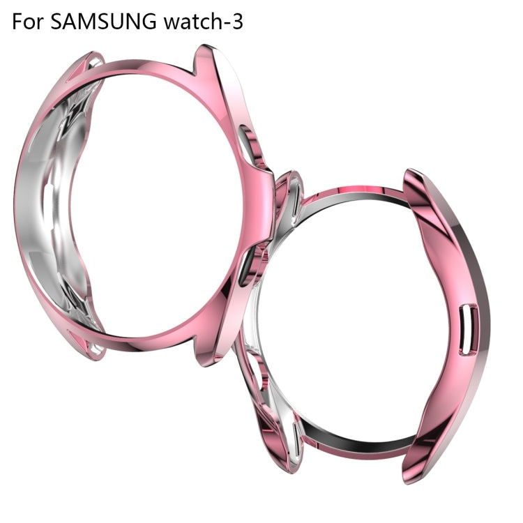 Galvanisiertes hohles Halbetui aus TPU, für Samsung Galaxy Watch 3 41 mm, für Samsung Galaxy Watch 3 45 mm