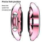 Galvanisiertes hohles Halbetui aus TPU, für Samsung Galaxy Watch 3 41 mm, für Samsung Galaxy Watch 3 45 mm