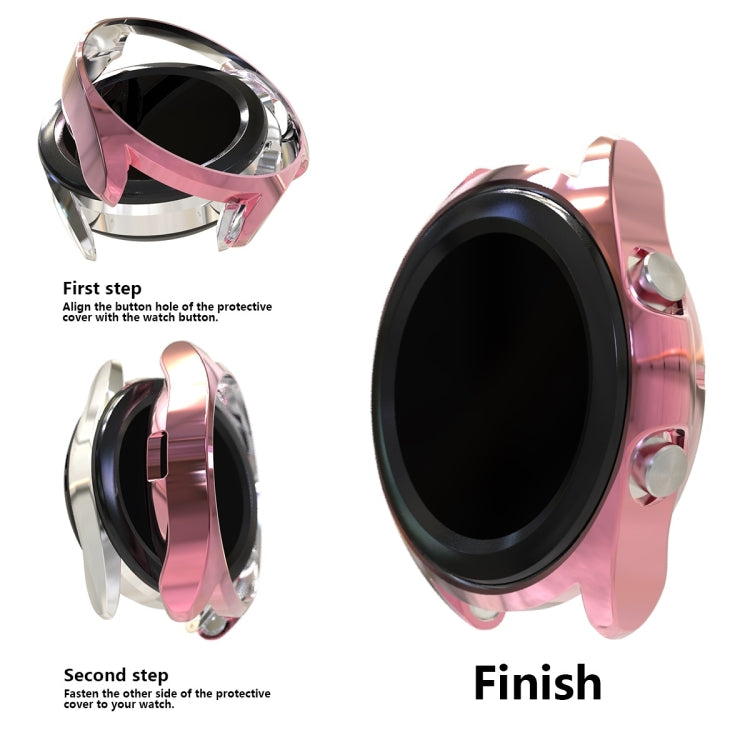 Galvanisiertes hohles Halbetui aus TPU, für Samsung Galaxy Watch 3 41 mm, für Samsung Galaxy Watch 3 45 mm