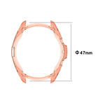 Galvanisiertes hohles Halbetui aus TPU, für Samsung Galaxy Watch 3 41 mm, für Samsung Galaxy Watch 3 45 mm