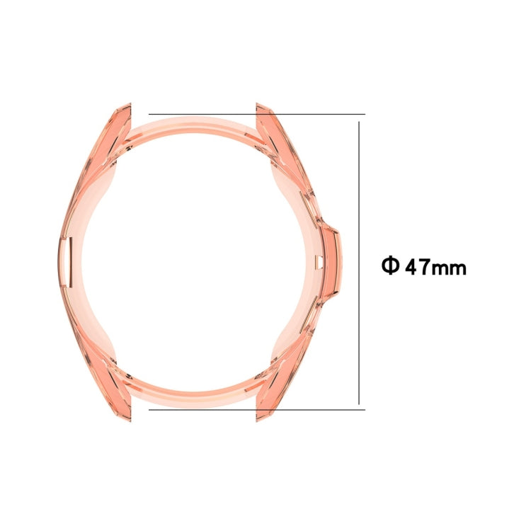 Galvanisiertes hohles Halbetui aus TPU, für Samsung Galaxy Watch 3 41 mm, für Samsung Galaxy Watch 3 45 mm