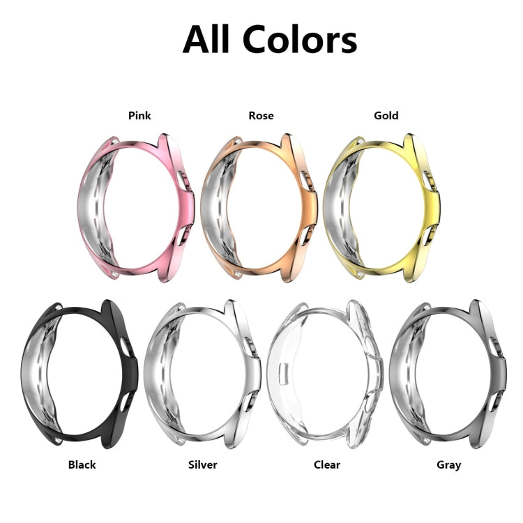 Galvanisiertes hohles Halbetui aus TPU, für Samsung Galaxy Watch 3 41 mm, für Samsung Galaxy Watch 3 45 mm