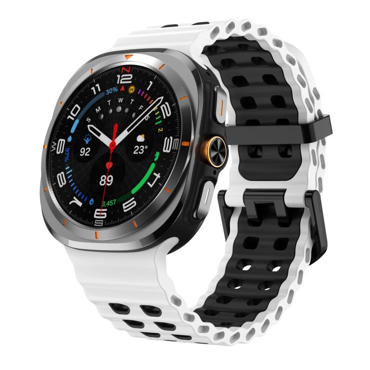 Kalebol Ocean Zweifarbiges Silikonarmband, für Samsung Galaxy Watch Ultra 47 mm / Ultra 2025