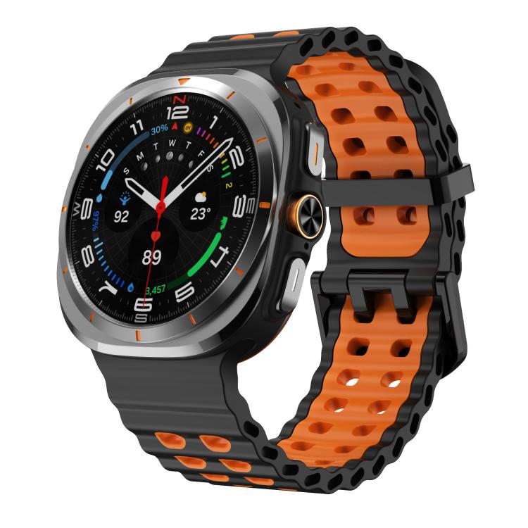 Kalebol Ocean Zweifarbiges Silikonarmband, für Samsung Galaxy Watch Ultra 47 mm / Ultra 2025