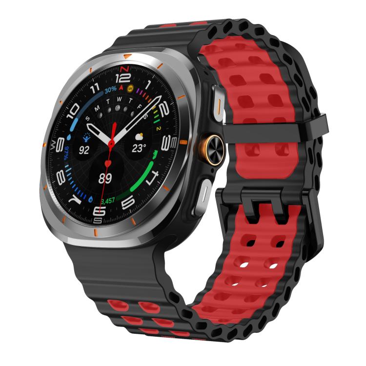 Kalebol Ocean Zweifarbiges Silikonarmband, für Samsung Galaxy Watch Ultra 47 mm / Ultra 2025