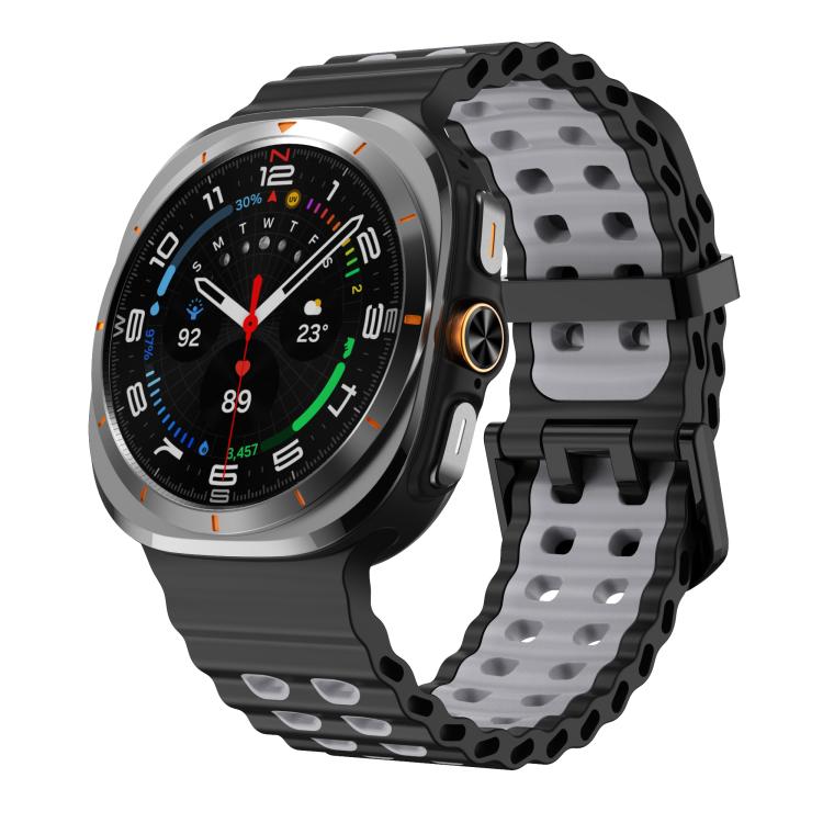 Kalebol Ocean Zweifarbiges Silikonarmband, für Samsung Galaxy Watch Ultra 47 mm / Ultra 2025