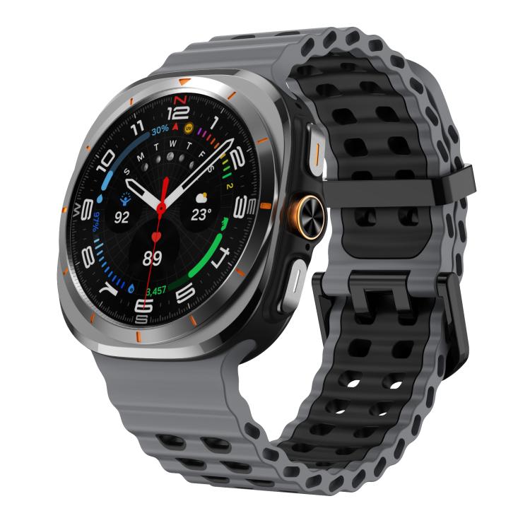 Kalebol Ocean Zweifarbiges Silikonarmband, für Samsung Galaxy Watch Ultra 47 mm / Ultra 2025
