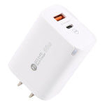 AR-PD12 65W QC3.0 USB und USB-C / Typ-C PD Schnellladegerät, US-Stecker
