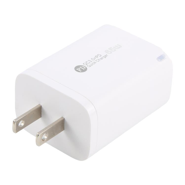 AR-PD12 65W QC3.0 USB und USB-C / Typ-C PD Schnellladegerät, US-Stecker