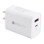 AR-PD12 65W QC3.0 USB und USB-C / Typ-C PD Schnellladegerät, US-Stecker