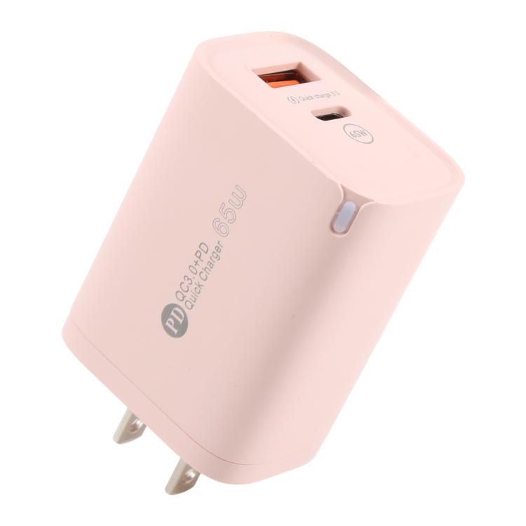 AR-PD12 65W QC3.0 USB und USB-C / Typ-C PD Schnellladegerät, US-Stecker