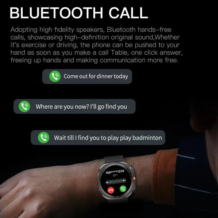 X7 1,51 Zoll IPS-Bildschirm Bluetooth-Smartwatch unterstützt Gesundheitsüberwachung