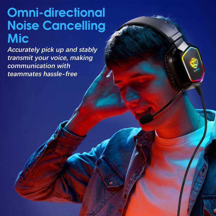 SoulBytes S21 Omnidirektionales, leichtes Memory-Schaum-Ohrpolster-Headset mit Mikrofon, Länge: ca. 2 m