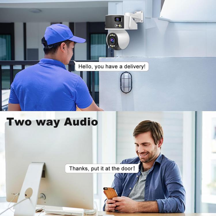 SriHome SH055B 8MP HD Multi-Objektiv Superweitwinkel Panorama PTZ Dome-Kamera, SH055B