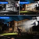 SriHome SH055B 8MP HD Multi-Objektiv Superweitwinkel Panorama PTZ Dome-Kamera, SH055B