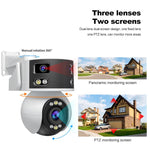 SriHome SH055B 8MP HD Multi-Objektiv Superweitwinkel Panorama PTZ Dome-Kamera, SH055B