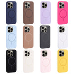 Large Hole Camera MagSafe Liquid Silicone Full Coverage Phone Case, For iPhone 15 Pro Max, For iPhone 15 Pro, For iPhone 15 Plus, For iPhone 15