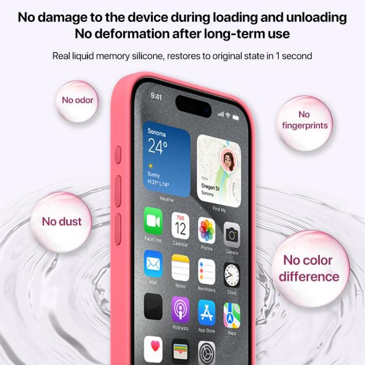 Large Hole Camera MagSafe Liquid Silicone Full Coverage Phone Case, For iPhone 14 Plus, For iPhone 14, For iPhone 14 Pro, For iPhone 14 Pro Max