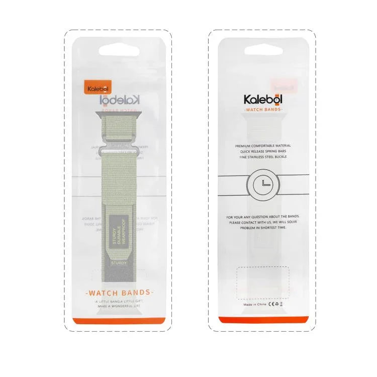 Kalebol Einfaches zweiteiliges Nylonarmband, für Apple Watch 46 mm / 49 mm / 45 mm / 44 mm, für Apple Watch 42 mm / 41 mm / 40 mm / 38 mm