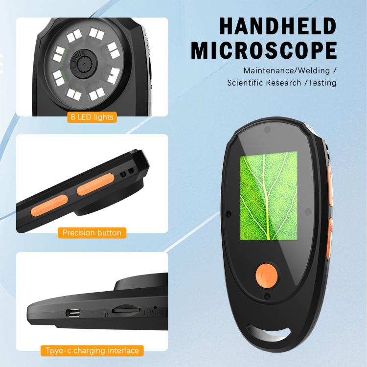CPL-05-0011 2MP 2 Zoll HD Bildschirm Handmikroskop 500X Vergrößerung, CPL-05-0011