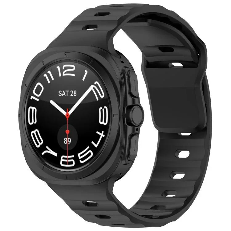 Kalebol Silikon-Uhrenarmband mit quadratischer Schnalle, für Samsung Galaxy Watch Ultra 47 mm / Ultra 2025