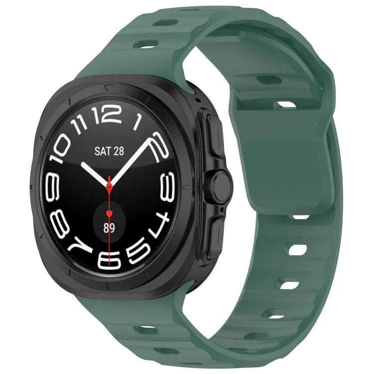 Kalebol Silikon-Uhrenarmband mit quadratischer Schnalle, für Samsung Galaxy Watch Ultra 47 mm / Ultra 2025