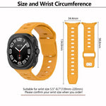 Kalebol Silikon-Uhrenarmband mit quadratischer Schnalle, für Samsung Galaxy Watch Ultra 47 mm / Ultra 2025