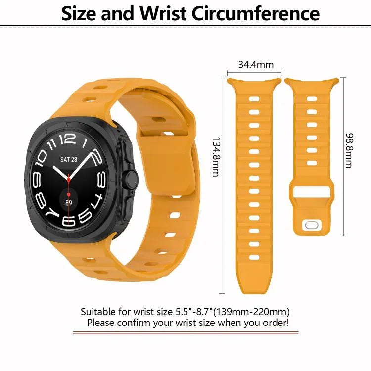 Kalebol Silikon-Uhrenarmband mit quadratischer Schnalle, für Samsung Galaxy Watch Ultra 47 mm / Ultra 2025