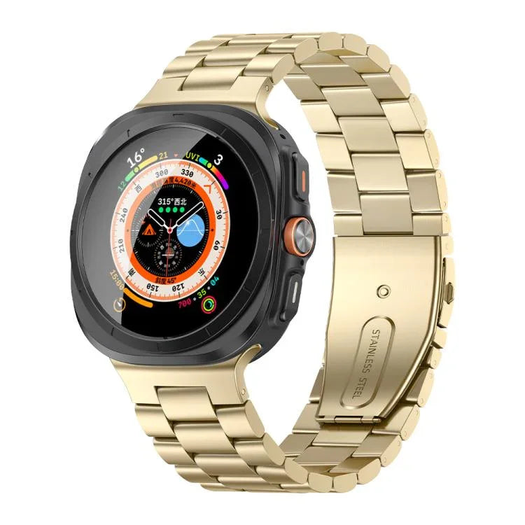 Kalebol Dreifach-Edelstahl-Uhrenarmband, für Samsung Galaxy Watch Ultra 47 mm / Ultra 2025