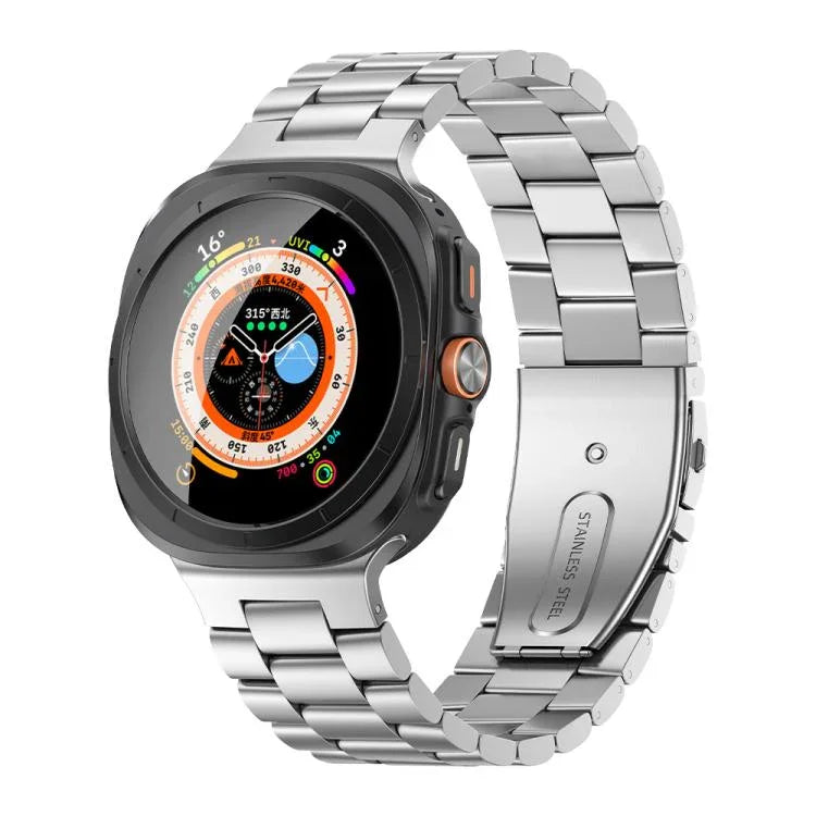 Kalebol Dreifach-Edelstahl-Uhrenarmband, für Samsung Galaxy Watch Ultra 47 mm / Ultra 2025
