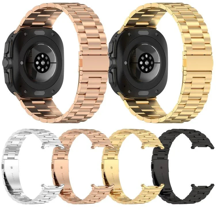 Kalebol Dreifach-Edelstahl-Uhrenarmband, für Samsung Galaxy Watch Ultra 47 mm / Ultra 2025