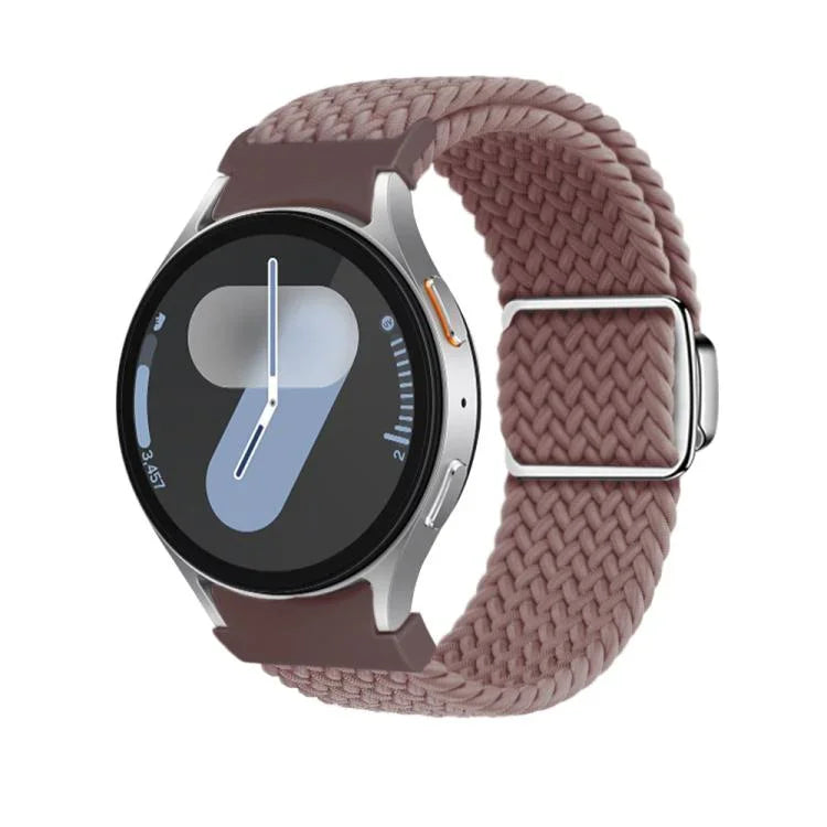 Kalebol Button Braided Loop Magnetic Buckle Watch Band, For Samsung Galaxy Watch 5 Pro / 6 / 7