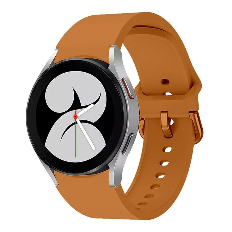 Kalebol Metal Pin Buckle Silicone Watch Band, For Samsung Galaxy Watch 7 / 6 / 5 / 4