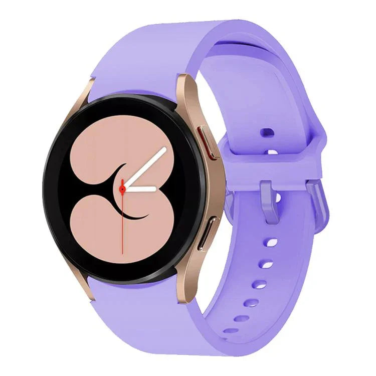 Kalebol Metal Pin Buckle Silicone Watch Band, For Samsung Galaxy Watch 7 / 6 / 5 / 4
